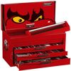 Teng 140 Pc Service Kit TC8140NF A Comprehensive Mechanics Starter Kit Built Up Using The Tengtools Get Organised Tool Tray System
Supplied In A 6 Drawer Red Top Box With 3 Full Width Drawers And 3 Smaller Drawers Secured With A Combination Lock
Drop Front With The Tengtools Logo To Cover The Drawers When The Box Is Closed
A Handy Lightweight Plastic And Aluminium Tote Tray Is Included For Taking Tools To The Job In Hand
