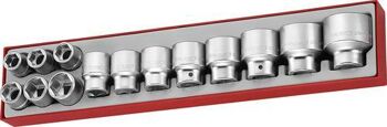 Teng 14 Pc 3/4" Dr Metric Socket Set Tc-Tray TTX3414 Chrome Vanadium
Satin Finish For A Better Grip When Handling The Sockets
6 Point Single Hexagon Sockets For A Better Grip
Designed And Manufactured To Din3120/3124
