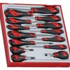 Teng 14 Pc Screwdriver Set Tc-Tray TTD914N Tt-Mv Plus Steel Alloy For Greater Strength And Material Flexibilty
Ergonomically Designed Bi-Material Handle For Easy Use With Higher Torque
Hanging Hole In The Handle For Use As A T Handle Or With A Fall Protection Wire
The Handle Is Moulded Around The Blade To Give A Higher Torque Capacity
