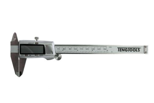 Teng 150Mm Digital Caliper CAL150D 4 Function Caliper To Measure Height, Width, Depth And Step
Adjustable Between Mm And Inches
Reset Button And Zero Set In Any Position
Automatic Switch Off To Conserve Batteries
0.01Mm Reading Scale With 8Mm High Figures
Uses Cr2032 Batteries (Supplied)
Supplied With A Plastic Storage Case
Designed And Manufactured To Din862