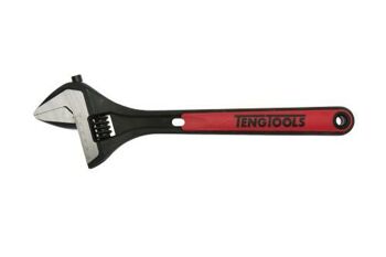 Teng 15" Adjustable Wrench 4006IQ Integral Measurement Scale On The Jaw
Moving Jaw Does Not Protrude Allowing Use In Confined Spaces
Bi-Material Handle For Extra Comfort
Hole In The Handle For Tool Securing When Working At Height
High Grade Chrome Vanadium Steel With A Black Phosphate Finish
Designed And Manufactured To: Din 3117 And Iso 6787