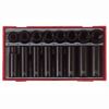 Teng 16 Pc 1/2" Dr Impact Socket Set Tc-Tray TT9116 Ansi Standard Design For Use With Power Tools With A Ball Bearing Socket Retainer
Chrome Molybdenum For Use With Power Tools