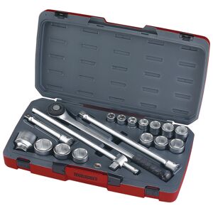 Teng 18 Pc 3/4" Dr Socket Set T3418-6 Regular 6 Point Single Hexagon Sockets For A Better Grip
Chrome Vanadium Satin Finish Sockets
Supplied In The Unique Tengtools Carrying Case
Hard Wearing Case With Distinctive Branding
Tools Clearly Laid Out To Easily Identify Which Tool Belongs Where
Designed And Manufactured To Din And Iso Standards
