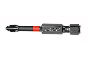 Teng 1Pc 1/4" Gr2 Impact Screwdriver Bit 30Mm GRP3000201 Designed For Higher Torsion
Ph2G Type With Reduced Neck Designed For Use With Dry Wall Screws
For Use With 1/4" Hex Drive Bit Holders And Accessories
