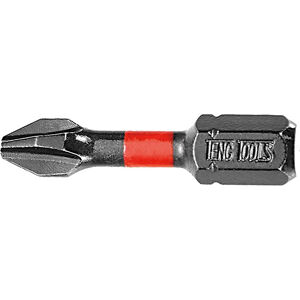 Teng 1Pc 1/4" Ph1 Impact Screwdriver Bit 30Mm PHP3000101 Designed For Higher Torsion
For Use With 1/4" Hex Drive Bit Holders And Accessories
Designed For Use With Phillips Type Screws And Fastenings