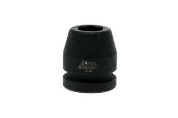 Teng 1" Dr Impact Socket 24Mm Dl824M 910524 Din Standard Design For Use With A Retaining Pin And Ring
Chrome Molybdenum For Use With Power Tools
Black Phosphate Finish For Easy Identification As An Impact Socket Accessory
Ring And Pin Fixing Hole On The Female End To Secure The Socket