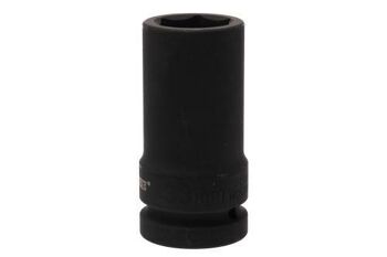 Teng 1" Dr Slim Deep Impact Socket 33Mm 910633 Thin Wall Design For Reaching In To Recesses
Din Standard Design For Use With A Retaining Pin And Ring
Chrome Molybdenum For Use With Power Tools
Black Phosphate Finish For Easy Identification As An Impact Socket Accessory
Ring And Pin Fixing Hole On The Female End To Secure The Socket