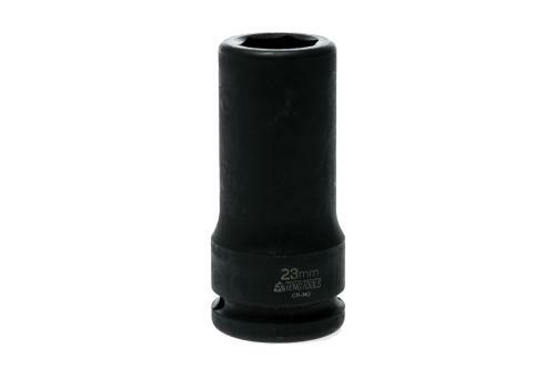 Teng 3/4" Dr Deep Impact Socket 23Mm Dl623Ml 940623 Din Standard Design For Use With A Retaining Pin And Ring
Chrome Molybdenum For Use With Power Tools
Black Phosphate Finish For Easy Identification As An Impact Socket Accessory
Ring And Pin Fixing Hole On The Female End To Secure The Socket To The Air Gun