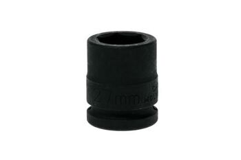 Teng 3/4" Dr Impact Socket 27Mm Dl627M 940527 Din Standard Design For Use With A Retaining Pin And Ring
Chrome Molybdenum For Use With Power Tools
Black Phosphate Finish For Easy Identification As An Impact Socket Accessory
Ring And Pin Fixing Hole On The Female End To Secure The Socket