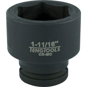 Teng 3/4" Drive Regular Impact Socket 1-11/16" 940154 Din Standard Design For Use With A Retaining Pin And Ring
Chrome Molybdenum For Use With Power Tools
Black Phosphate Finish For Easy Identification As An Impact Socket Accessory
Ring And Pin Fixing Hole On The Female End To Secure The Socket To The Air Gun
Supplied With A Metal Socket Clip For Use With A Socket Rail