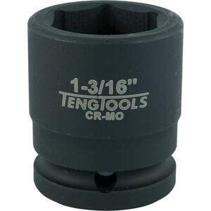 Teng 3/4" Drive Regular Impact Socket 1-3/16" 940138 Din Standard Design For Use With A Retaining Pin And Ring
Chrome Molybdenum For Use With Power Tools
Black Phosphate Finish For Easy Identification As An Impact Socket Accessory
Ring And Pin Fixing Hole On The Female End To Secure The Socket To The Air Gun
Supplied With A Metal Socket Clip For Use With A Socket Rail