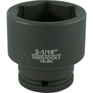 Teng 3/4" Drive Regular Impact Socket 2-1/16" 940166 Din Standard Design For Use With A Retaining Pin And Ring
Chrome Molybdenum For Use With Power Tools
Black Phosphate Finish For Easy Identification As An Impact Socket Accessory
Ring And Pin Fixing Hole On The Female End To Secure The Socket To The Air Gun
Supplied With A Metal Socket Clip For Use With A Socket Rail