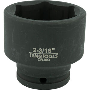 Teng 3/4" Drive Regular Impact Socket 2-3/16" 940170 Din Standard Design For Use With A Retaining Pin And Ring
Chrome Molybdenum For Use With Power Tools
Black Phosphate Finish For Easy Identification As An Impact Socket Accessory
Ring And Pin Fixing Hole On The Female End To Secure The Socket To The Air Gun
Supplied With A Metal Socket Clip For Use With A Socket Rail