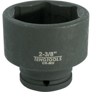 Teng 3/4" Drive Regular Impact Socket 2-3/8" 940176 Din Standard Design For Use With A Retaining Pin And Ring
Chrome Molybdenum For Use With Power Tools
Black Phosphate Finish For Easy Identification As An Impact Socket Accessory
Ring And Pin Fixing Hole On The Female End To Secure The Socket To The Air Gun
Supplied With A Metal Socket Clip For Use With A Socket Rail