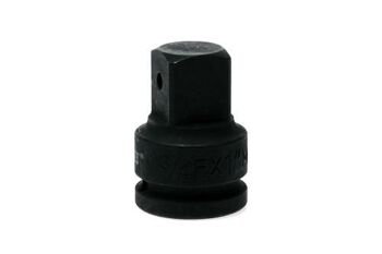Teng 3/4" F To 1" M Impact Adaptor Dl68Ad 940085 Chrome Molybdenum For Use With Power Tools
Ring And Pin Fixing Hole On The Female End To Secure The Adaptor To The Air Gun
Ball Bearing Socket Retainer On The Male End To Securely Grip The Impact Socket
Black Phosphate Finish For Easy Identification As An Impact Socket Accessory
Supplied With A Metal Socket Clip For Use With A Socket Rail
