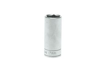 Teng 3/8" Dr Deep Socket 17Mm M380617 6 Point Single Hexagon Socket For A Better Grip
Long Sockets For Extra Reach
Chrome Vanadium
Satin Finish For A Better Grip When Handling The Socket
Ball Bearing Recess On The Female End To Grip The Ratchet
Designed And Manufactured To Din3120/3124 And Iso2725
Supplied With A Metal Socket Clip For Use With A Socket Rail
