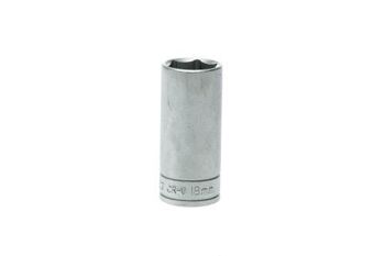 Teng 3/8" Dr Deep Socket 18Mm M380618 6 Point Single Hexagon Socket For A Better Grip
Long Sockets For Extra Reach
Chrome Vanadium
Satin Finish For A Better Grip When Handling The Socket
Ball Bearing Recess On The Female End To Grip The Ratchet
Designed And Manufactured To Din3120/3124 And Iso2725
Supplied With A Metal Socket Clip For Use With A Socket Rail