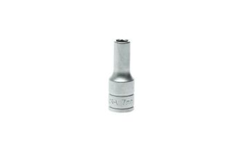 Teng 3/8" Dr Deep Socket 7Mm M380607 6 Point Single Hexagon Socket For A Better Grip
Long Sockets For Extra Reach
Chrome Vanadium
Satin Finish For A Better Grip When Handling The Socket
Ball Bearing Recess On The Female End To Grip The Ratchet
Designed And Manufactured To Din3120/3124 And Iso2725
Supplied With A Metal Socket Clip For Use With A Socket Rail