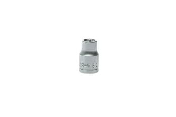 Teng 3/8" Dr Torx Socket E10 M380710 Satin Finish For A Better Grip When Handling The Socket
Ball Bearing Recess On The Female End To Grip The Ratchet
Designed For Use With Protruding Tx Head Screws
Supplied With A Metal Socket Clip For Use With A Socket Rail