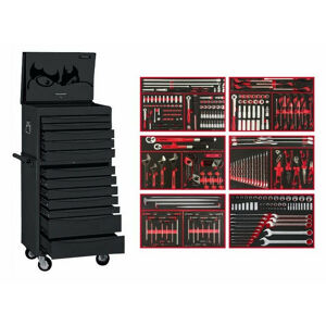 Teng 338 Pc Mm / Af Eva Tool Kit - 8 Series Black TCM338EVANBK 153 Sockets & Accessories
Sockets: Std 4-24Mm, 3/16" To 1-1/4". Deep 4-19Mm, 3/16" To 3/4"
13 Pce Ext Set
2 Torque Wrenches 3/8" & 1/2" Dr
37 Pce Combo Spanner Set: 5.5-32Mm, 5/16" To 1-1/4"
5 Pce Plier Set
16 Pce S/Driver Set
3 Iq Shifters & 1 Extra Wide Opening Shifter
Metric & Af Hex Keys,
Tx 6-40 Keys, Folding Set (Hex, Tx, Blade, Ph & Pz)
T-Handle Hex Keys
Tx/Tpx/Hex
Pry Bar & Tyre Lever Set