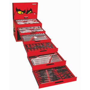 Teng 383 Pc Eva Tool Kit TCMME383 Tengtools Has Become The First Choice For Many Industrial Users All Over The World. Our Unique ‘Get Organised’ System Allows Professionals To Build A Custom Tool Kit To Suit Their Own Individual Needs. Professionals In Many Industries May Require Tools To Be Stored In Eva Foam. We Have An Extensive Range Of Eva Tool Trays That Can Be Used With Our Clever Storage Options To Create A Bespoke Tool Kit Ready For The Demands Of Any Workshop. Tengtools Has Been Used In The Toughest Environments Around The World And Is Built To Last. We Offer A Complete Solution Of High Quality Tools At A Reasonable Price. Our Tools Are Used By Companies That Do Not Compromise On Quality. Our Extensive Range Offers An Opportunity For Buyers To Find An Optimal Assortment With Regard To Quality, Range And Price.

8 Series, 5 Drawer Tool Box
196 Sockets & Accessories
5/16" To 1-1/4" & 4Mm To 36Mm
46 Combo Spanners: 5.5 To 38Mm & 5/16" To 1-1/4"
17 Different Pliers
25 Screwdrivers
Ratcheting Driver And Bits Set