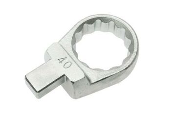 Teng 40Mm Ring Insert Tool 14 X 18Mm 690840 12 Point Bi-Hexagon Ring End For Easier Alignment To The Fastening
14 X 18Mm Rectangular Fitting
For Use With Quick Change Open End Torque Wrenches
Ideal For Use In Confined Spaces
Easy To Change
Satin Finish Chrome Vanadium Steel