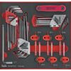 Teng 42Pc Master Key Set TEDHT42 Includes Metric And Inch Hex Keys
Tx Keys And Mini Tx Keys
Also Includes A Handy Fold Up Key Set Including Hex, Tx And Screwdriver Blades
Tools Are Held In Place Using Three Colour Pre-Cut Eva Foam
