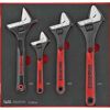 Teng 4Pc Adjustable Wrench Set TEDADJ4 Includes Regular Style 6, 8 And 10" Adjustable Wrenches
Also Includes An 8" Wide Jaw Adjustable Wrench For Added Versatility
Tools Are Held In Place Using Three Colour Pre-Cut Eva Foam
Designed And Manufactured To Din3117 And Iso6787