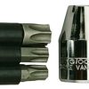 Teng 4 Pc 1/2" Dr Torx Bits Set  1488 1/2" Drive Bit Holder/Coupler
3 Tx Bits Held In A "Bullet Holder" To Avoid Losing The Bits