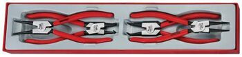 Teng 4 Pc 9" Mb Snap Ring Pliers Set Tc-Tray TTX474-9 For Use With Inner And Outer Type Circlips Or Snap Rings
2.25Mm Tip And 40 To 100Mm Capacity
Chrome Vanadium Construction
Return Spring For Easier Use
Vinyl Grip For Easier Use In Pockets Or Tool Pouches
Din5254