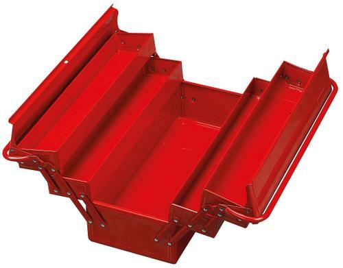 Teng 5-Drawer Tool Box TC540 A Professional Quality Box With 5 Individual Storage Areas
Carrying Handle Designed To Fold To The Sides To Enable Easy Access To The Tools
Padlock Facility And Full Length Piano Hinges With Turned Edges For Added Safety
