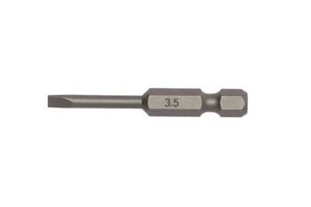 Teng 50Mm 1/4" Hex 0.6 X 3.5 Flat Bit 3 Pc FL5006A03 For Use With 1/4" Hex Drive Bit Holders And Accessories
Designed For Use With Slotted Type Screws And Fastenings
Designed And Manufactured To Din Iso 1173 & Din Iso 2351-1