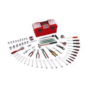 Teng 61 Pc Tool Set With Tcp445C TC061C Service Tool Sets Of 61 Pieces. Supplied In Either Plastic Tool Boxes No# Tcp445 Or Tcp445C.

6515Mm  15 Piece Combination Spanner Set
1200Frp  1/2″ Dve Fibre Reinforced
Ratchet Handle
M120030  1/2″ Universal Joint
M120020  1/2″ Extension Bar 2
1/2″ Long
M120023  1/2″ Extension Bar 6″
Long
M380036  Adapter 3/8″ X 1/2″
M120510  1/2″ Socket 10Mm
M120511  1/2″ Socket 11Mm
M120512  1/2″ Socket 12Mm
M120513  1/2″ Socket 13Mm
M120514  1/2″ Socket 14Mm
M120515  1/2″ Socket 15Mm
M120516  1/2″ Socket 16Mm
M120517  1/2″ Socket 17Mm
M120518  1/2″ Socket 18Mm
M120519  1/2″ Socket 19Mm
M120521  1/2″ Socket 21Mm
M120522  1/2″ Socket 22Mm
M120524  1/2″ Socket 24Mm
M120527  1/2″ Socket 27Mm
M120530  1/2″ Socket 30Mm
M120532  1/2″ Socket 32Mm
Md916  Screwdriver 3.5 X 75Mm
Md922  Screwdriver 5.5 X 75Mm
Md932  Screwdriver 6.5 X 100Mm
Md940  Screwdriver Ph0 X 75Mm
Md941  Screwdriver Ph1 X 75Mm
Md952  Screwdriver Ph2 X 100Mm
Md960  Screwdriver Pz0 X 75Mm
Md962  Screwdriver Pz1 X 100Mm
Md972  Screwdriver Pz2 X 100Mm
Mdv824  Insulated Screwdriver 4 X 100Mm
Mb452-8  8″ Power Combination Pliers
Mb481-10  10″ Water Pump Pliers
Mb442-8  8″ Power Side Cutters
Mt03  3Mt Measuring Tape
497  Electrician’S Shears
703  Universal Saw Set 3 Pce
703-10  Universal Saw Blade For
Plastic/Wood 10Tpi
703-27  Universal Saw Blade For Metal
24Tpi
Hmbp16  16Oz Ball Pein Hammer
710N  Universal Knife
495  Tin Snips With Long Cutting
Edges
584  Led Torch With Clip
582Mi  3 Pce Inspection Set
583M  34Cm Magnetic Bracelet