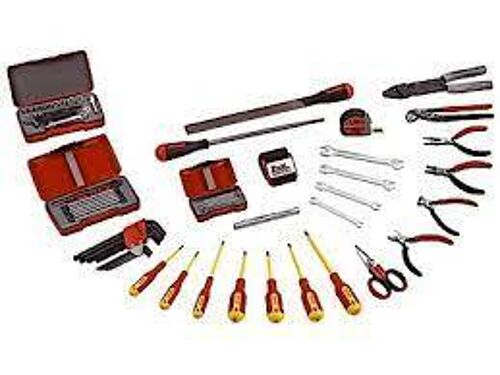 Teng 69 Pc Electronic Tool Set With Tcp445C TC069C Tool Sets For Electricians Containing 69 Pieces. Supplied In Tool Boxes (Tcp445, Tcp445C And Tc540), Backpack (Tcsb) Or Tool Bags (Tcsb16 And Tcsb20).

620607 Open End Spanner 6 X 7Mm
620809 Open End Spanner 8 X 9Mm
621011 Open End Spanner 10 X 11Mm
621213 Open End Spanner 12 X 13Mm
T1423 23 Piece 1/4″ Socket Set
Mdv822 Insulated Screwdriver 3 X 100Mm
Mdv824 Insulated Screwdriver 4 X 100Mm
Mdv826 Insulated Screwdriver 5.5 X 125Mm
Mdv840 Insulated Screwdriver Ph0 X 60Mm
Mdv842 Insulated Screwdriver Ph1 X 80Mm
Mdv860 Insulated Screwdriver Pz0 X 60Mm
Mdv862 Insulated Screwdriver Pz2 X 80Mm
Tm708 8 Piece Mini Screwdriver Set
1479Mm 9 Piece Six Point Socket Set
Mb481-7 7″ Water Pump Pliers
497 5 1/2″ Electricians Shears
Mbm441 4 1/2″ Mini Side Cutters
Mbm464 5″ Mini Flat Nose Pliers With Side Cutter
Mbm461 5″ Mini Flat Nose Pliers
Mbm449 4 1/2″ Mini End Cutters
Cp51 9″ Cable Lug Pliers
Flft10 10″ Flat File
Flrd10 10″ Round File
Mt03Mm 3Mt Measuring Tape
Tm149 4 Piece “O” Ring Hook Kit
584 Led Torch With Clip
583M 34Cm Magnetic Bracelet