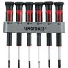 Teng 6 Pc Mini Screwdriver Set With Stand/Holder MDM706 Crmo Steel Alloy For Greater Strength
Rotating End Piece For Easier Use When "Transporting" The Fastening
Supplied In A Handy Holder That Can Be Wall Mounted Or Used As A Stand