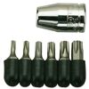 Teng 7 Pc 3/8" Dr Torx Bits Set  1486 3/8" Drive Bit Holder/Coupler
6 Tx Bits Held In A "Bullet Holder" To Avoid Losing The Bits