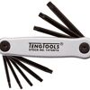 Teng 7 Pc Fold-Up Hex Key Set Tx  1476NTX Chrome Vanadium Steel With A Black Finish
Retractable Keys Held In A Fold Up Aluminium Holder
Designed And Manufactured To Din2936