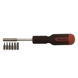 Teng 7 Pc Md Magnetic Bits Driver MD907 Double Ended Screwdriver Blade Giving Two Tools In One
Hexagon Shaft Enabling A Wrench To Be Used For Added Control And Torque
Tt-Mv Plus Steel Alloy For Greater Strength And Material Flexibilty
Sizes Clearly Marked On The Shaft