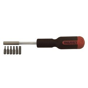 Teng 7 Pc Md Magnetic Driver With Torx Bits MD907TX Double Ended Screwdriver Blade Giving Two Tools In One
Hexagon Shaft Enabling A Wrench To Be Used For Added Control And Torque
Tt-Mv Plus Steel Alloy For Greater Strength And Material Flexibilty
Sizes Clearly Marked On The Shaft