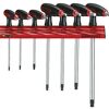 Teng 7 Pc T Handle Ball Hex Drivers Wall Rack Metric WRHEX07 Ball Point End On The Long Key End Giving Access At Angles Of Up To 25°
Regular Hex End On The Short Arm To Apply Higher Torque To Stubborn Fastenings
Supplied With A Wall Rack For Fixing To The Wall Or A Workbench
Template And Fixings Included