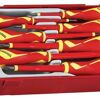 Teng 7 Pc Vde Screwdriver Set Tc-Tray TTV907N Approved For Live Working Up To 1,000 Volts
Integrated Protective Insulation With Two Colours To Clearly Indicate If There Is Any Damage
Designed And Manufactured To Din5264, Din Iso 8764-1 And Iec60900 (En60900)