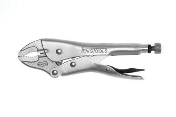 Teng 7" Curved Jaw Power Grip Pliers 401-7 Self Locking With Release Lever
With Locking Nut On Adjustment Knob For Pre-Setting, Ideal For Repeated Use
Wire Cutter And Crimper Function
Chrome Molybdenum
