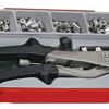 Teng 81 Pc Nut Rivet Set Tc-Tray TTNR81 Aluminium Alloy, Forged Steel Upper Handle With Heat Treated Jaws For Durability
Quick Change, Lockable Threaded Mandrels
Mandrels For M3, M4, M5 And M6 Included
Includes 75 Assorted Nutserts In Individual Storage Compartments