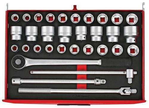 Teng 88 Pc Eva Tool Set 3/4" Dr TTESK32 3/4" Drive Regular Sockets
With Safety Locking System To Avoid Tools Being Dropped
Tools Are Held In Place Using Three Colour Pre-Cut Eva Foam Clearly Showing Where Each Tool Belongs
Can Be Used As A Set On It'S Own Or As Part Of The Tengtools "Get Organised" System
Designed And Manufactured To Din And Iso Standards