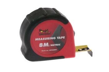 Teng 8 Metre Measuring Tape MT08MM Graduated In Mm Only
Abs Case For Durability
Rubberised Grip For A More Secure Grip Especially When Wet Or Oily
Tape Lock And Belt Clip For Secure Storage When Being Used
Power Return Tape For Automatic Rewinding
Aligning Hook For Internal/External Measurements
Designed And Manufactured To Cat Ii