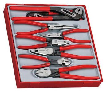 Teng 8 Pc Mega Bite Plier Set Tc-Tray TTD441 Vinyl Grip For Easier Use In Pockets Or Tool Pouches
All The Most Commonly Used Pliers In One Set
Supplied In The Unique Tengtools Double Width Tc Tray