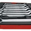 Teng 8 Pc Spanner Set 5/16"-3/4" Af Tc-Tray TT3592 Off Set At 15° For Easier Use On Flat Surfaces
Tengtools Hip Grip Design For Contact With The Flat Side Of The Fastening
Chrome Vanadium Satin Finish
Designed And Manufactured To Din3113A