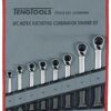 Teng 8 Pc Spanner Set Metric Rgw 6508RMM 72 Teeth Ratchet Spanners Giving A 5° Increment Between Clicks
Reversible Ratchet Mechanism With Hip Grip & Flip Reverse Lever
Chrome Vanadium Satin Finish
Supplied In A Handy Tool Roll Style Wallet
Designed And Manufactured To Din3113A