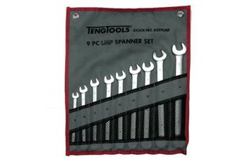 Teng 9 Pc Long Spanner Set Metric 6059LMP Extra Long For Increased Torque
Off Set At 15° For Easier Use On Flat Surfaces
Tengtools Hip Grip Design For Contact With The Flat Side Of The Fastening
Supplied In A Handy Tool Roll Style Wallet
Designed And Manufactured To Din3113A