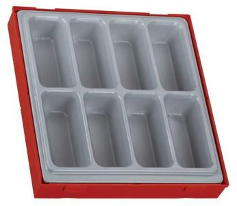 Teng Add On Double Tc-Tray With 8 Compartments TTD01 Storage Tray With 8 Compartments
Ideal For Storing Small Components And Consumables
Removable Lid And Dove Tail Joints